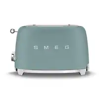 Smeg TSF01EGMEU tostadora 6 2 rebanada(s) 950 W Cromo, Verde