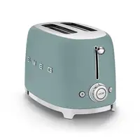 Smeg TSF01EGMEU tostadora 6 2 rebanada(s) 950 W Cromo, Verde