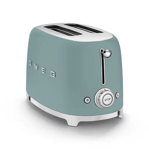 Smeg TSF01EGMEU tostadora 6 2 rebanada(s) 950 W Cromo, Verde