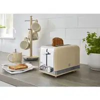 Retro Set Desayuno Hervidor de Agua 1,8 L, Tostadora 2 Rebanadas, STP7050CNEU SWAN