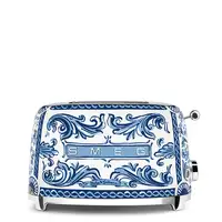 Smeg TSF01DGBEU tostadora 2 rebanada(s) 950 W Azul, Blanco