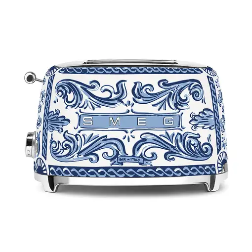 Smeg TSF01DGBEU tostadora 2 rebanada(s) 950 W Azul, Blanco