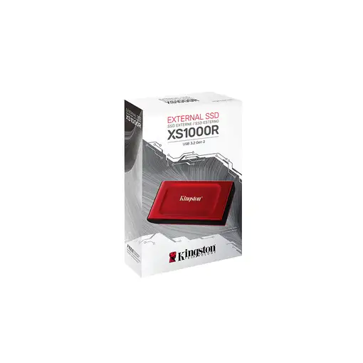 Kingston Technology 2TB SSD externo XS1000 USB 3.2 Gen 2, Rojo