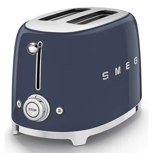Smeg TSF01NBEU tostadora 6 2 rebanada(s) 950 W Azul, Cromo