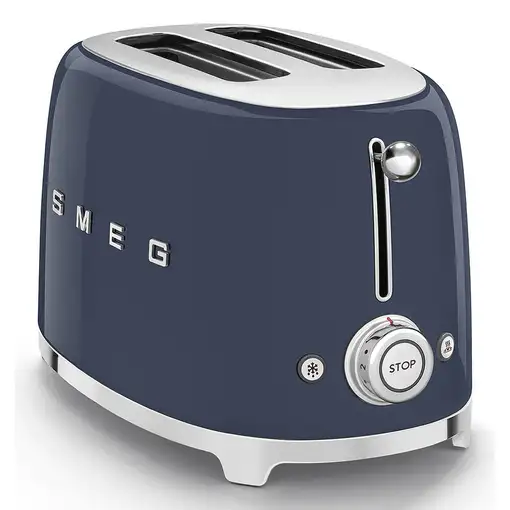 Smeg TSF01NBEU tostadora 6 2 rebanada(s) 950 W Azul, Cromo