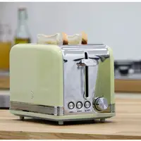 Retro Set Desayuno Hervidor de Agua 1,8 L, Tostadora 2 Rebanadas, STP7050GNEU SWAN