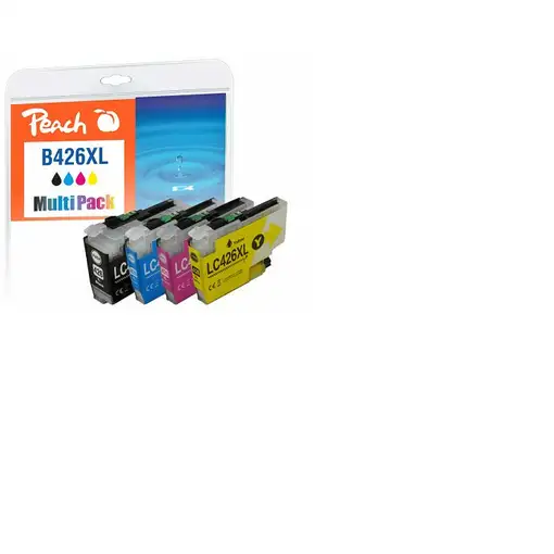 Peach PI500-395 cartucho de tinta 4 pieza(s) Compatible Alto rendimiento (XL) Negr