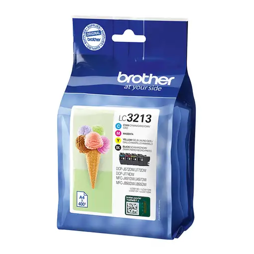 Brother LC3213VALDR cartucho de tinta 4 pieza(s) Original Negro, Cian, Magenta, Am