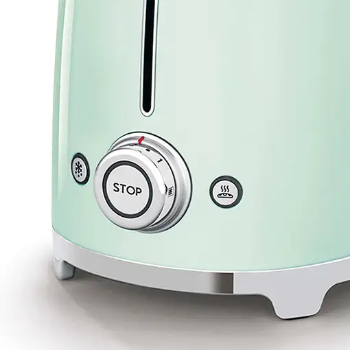 Smeg TSF01PGEU tostadora 6 2 rebanada(s) 950 W Verde