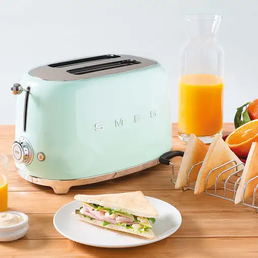 Smeg TSF01PGEU tostadora 6 2 rebanada(s) 950 W Verde