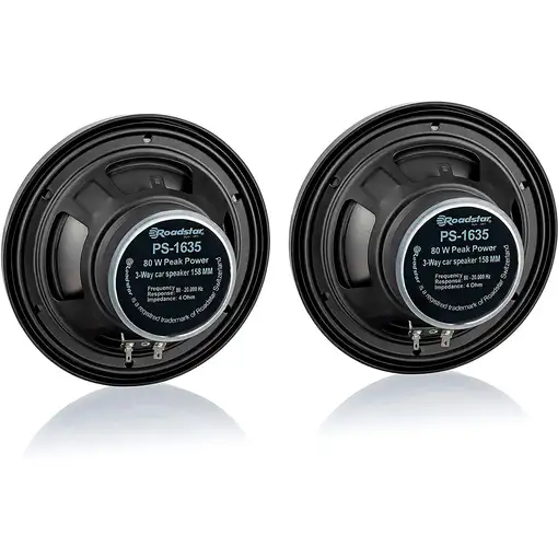 Roadstar 16351 altavoz audio De 3 vías 80 W