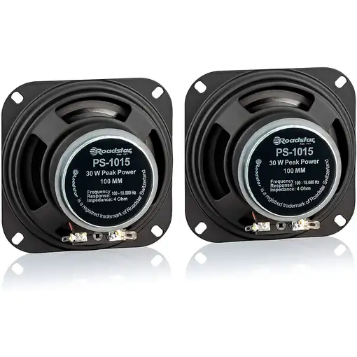 Altavoces de Coche 10cm, Coaxial,Audio 2 Vías,2 Altavoces,PMPO 30W,PS1015 Roadstar