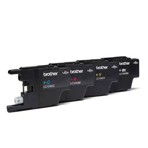 Brother LC1240VALBP cartucho de tinta 4 pieza(s) Original Negro, Cian, Magenta, Am