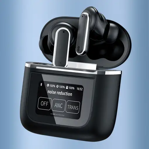 Auriculares inalámbricos Bluetooth Klack YX27 pantalla táctil Gris