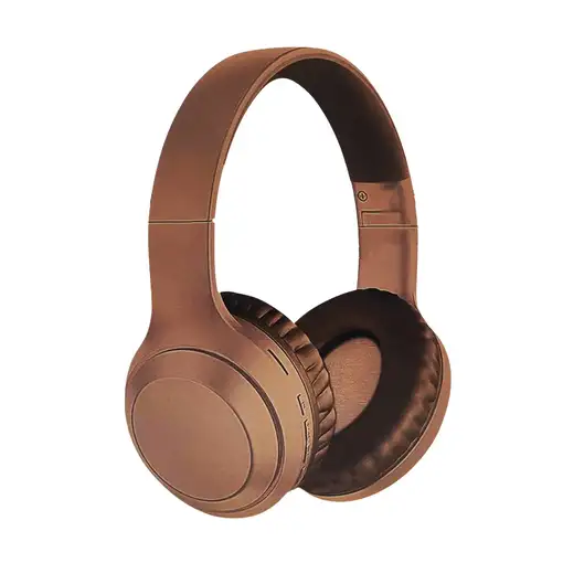 Auriculares De Diadema Klack KBT-1628, Bluetooth 5.0 Marrón