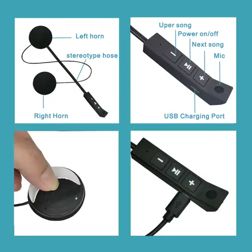 Auriculares Inalámbricos Bluetooth Klack para Casco de Motocicleta