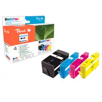 Peach PI300-767 cartucho de tinta 4 pieza(s) Compatible Alto rendimiento (XL) Negr