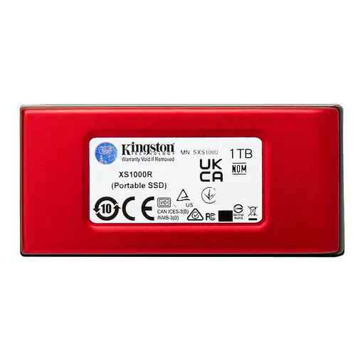 Kingston Technology 1TB SSD externo XS1000 USB 3.2 Gen 2, Rojo