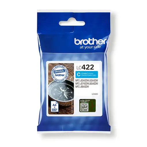 Brother LC422C cartucho de tinta 1 pieza(s) Original Cian