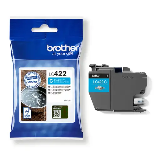 Brother LC422C cartucho de tinta 1 pieza(s) Original Cian