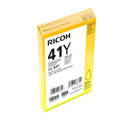 Ricoh 405764 cartucho de tinta 1 pieza(s) Original Rendimiento estándar Amarillo
