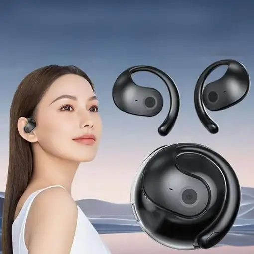 Auriculares inalámbricos deportivos por conducción ósea Klack X28 Crema