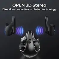 Auriculares inalámbricos deportivos por conducción ósea Klack X28 Crema
