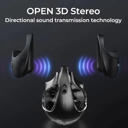 Auriculares inalámbricos deportivos por conducción ósea Klack X28 Crema