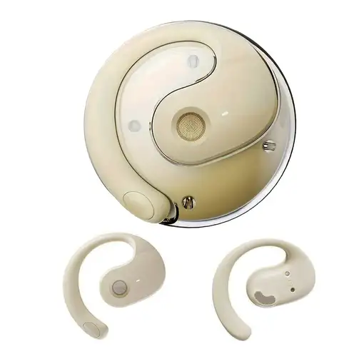 Auriculares inalámbricos deportivos por conducción ósea Klack X28 Crema