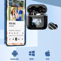 Auriculares inalámbricos Bluetooth Klack YX27 pantalla táctil Negro