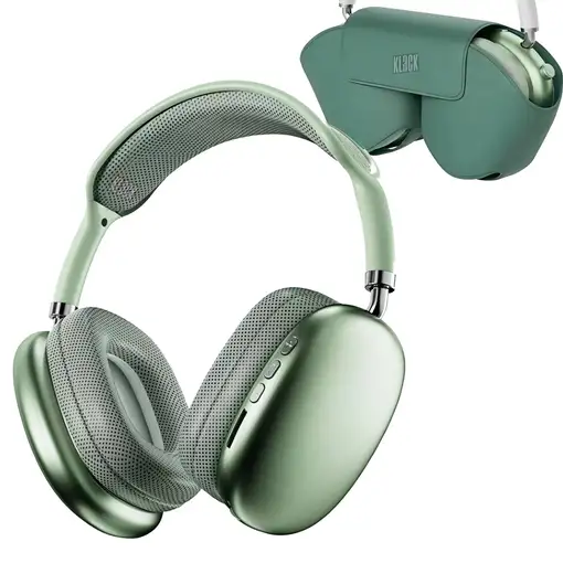 Auriculares Bluetooth de diadema con Funda Klack PRO MAX - Verde