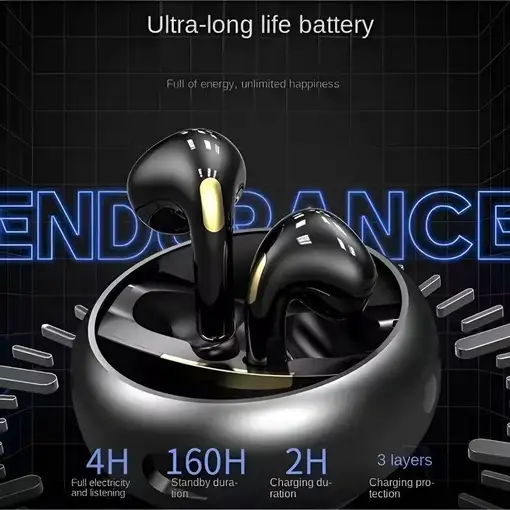 Auriculares De Metal Resistente Al Agua Negro