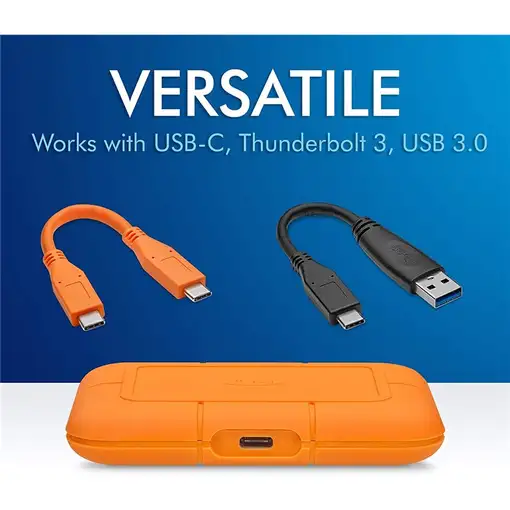 LaCie Rugged 500 GB USB Tipo C 3.2 Gen 2 (3.1 Gen 2) Naranja