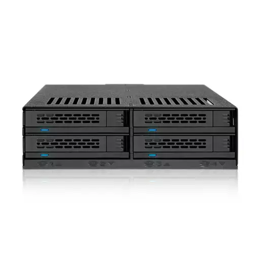Icy Dock MB324SP-B unidad de disco multiple 0 TB Escritorio Negro