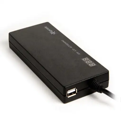 Hamlet XPWNB90ALCD adaptador e inversor de corriente Interior 90 W Negro