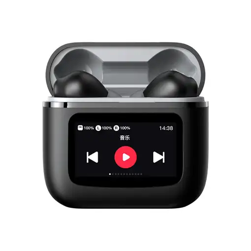 Auriculares inalámbricos Bluetooth Klack T68 Pro LED a Color Negro