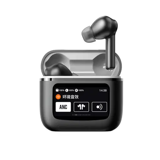 Auriculares inalámbricos Bluetooth Klack T68 Pro LED a Color Negro