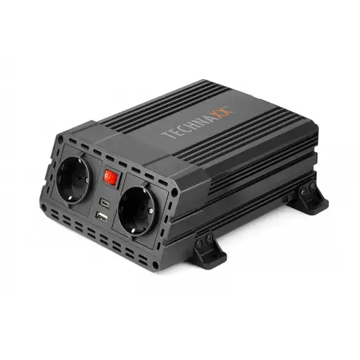 Technaxx TE19 adaptador e inversor de corriente Auto 600 W Negro
