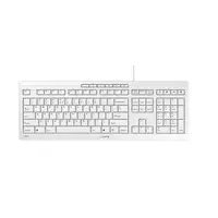 CHERRY STREAM teclado Oficina USB QWERTY Inglés de EE. UU. Blanco