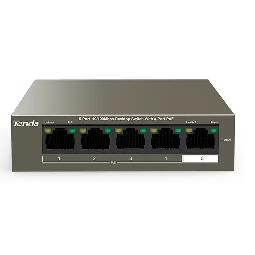 Tenda TEF1105-4-63W switch No administrado Fast Ethernet (10/100) Energía sobre Et Tenda TEF1105-4-63W switch No administrado Fast Ethernet (10/100) Energía sobre Et