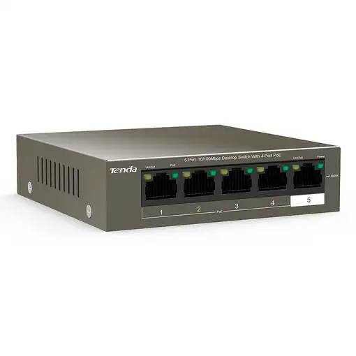 Tenda TEF1105-4-63W switch No administrado Fast Ethernet (10/100) Energía sobre Et