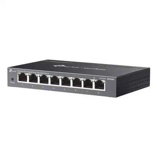 TP-Link Omada ES208G switch Gestionado L2 Gigabit Ethernet (10/100/1000) Negro