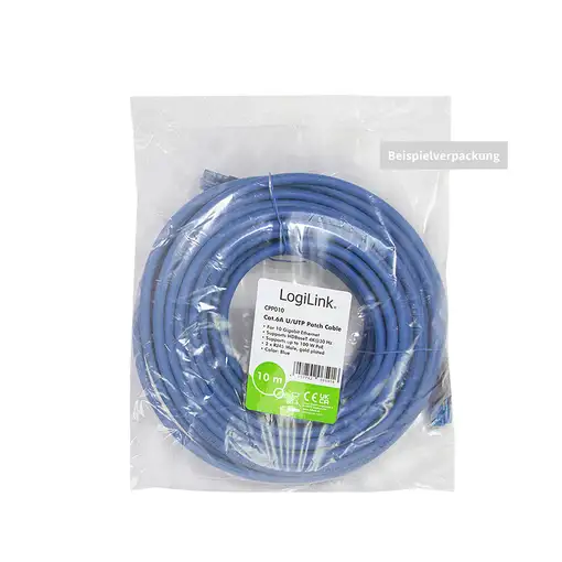 LogiLink CPP001 cable de red Azul 1 m Cat6a U/UTP (UTP)