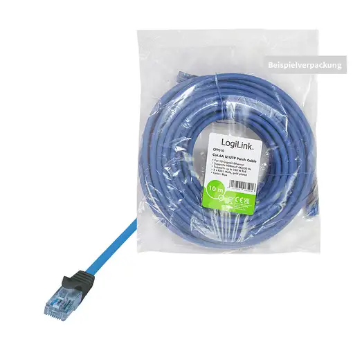 LogiLink CPP001 cable de red Azul 1 m Cat6a U/UTP (UTP)