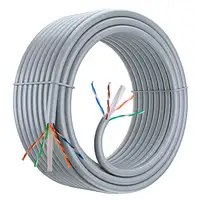 aiten data Bobina Cable de Red 100 m, UTP CAT6, Polietileno de Alta Densidad (Soli