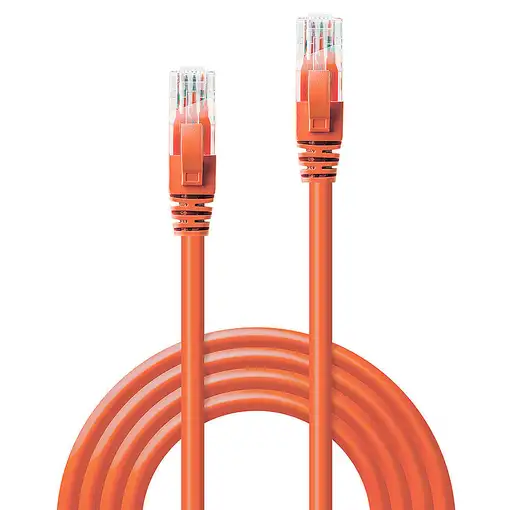 Lindy 48106 cable de red Naranja 0,5 m Cat6 U/UTP (UTP)