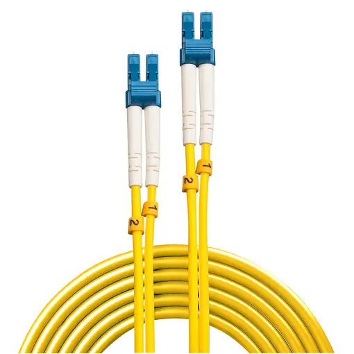 Lindy 47456 Cable de fibra óptica e InfiniBand 20 m LC Amarillo