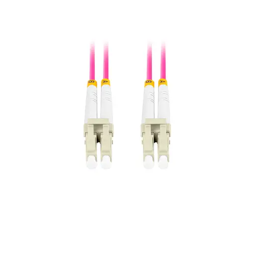 Lanberg FO-LULU-MD41-0010-VT Cable de fibra óptica e InfiniBand 1 m LC Violeta