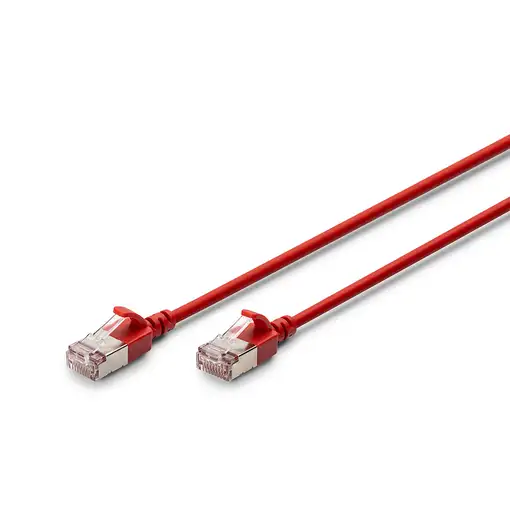 Digitus Cable de conexión CAT 6A F-FTP Slim, 2 m, rojo
