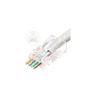 Microconnect KON505-50EZ conector RJ-45 Transparente